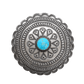 Vintage Thompson Piaso Pin Pendant Silver and Turquoise - Turquoise & Tufa
