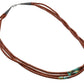 Vintage Three Strand Kewa Pueblo Necklace of Pipestone and Turquoise - Turquoise & Tufa