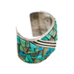 Vintage Turquoise Cobblestone Mosaic Inlay Bracelet - Turquoise & Tufa