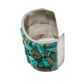 Vintage Turquoise Cobblestone Mosaic Inlay Bracelet - Turquoise & Tufa