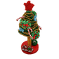 Vintage Zuni Hand Beaded Christmas Tree By Larissa Gasper - Turquoise & Tufa