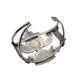 Vintage Zuni Knifewing Inlay Bracelet of Silver and Multi Stones - Turquoise & Tufa