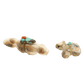 Vintage Zuni Wolf and Bear Cub Fetishes - Turquoise & Tufa
