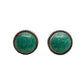 1950's Navajo Earrings Set With Green Turquoise Stones - Turquoise & Tufa