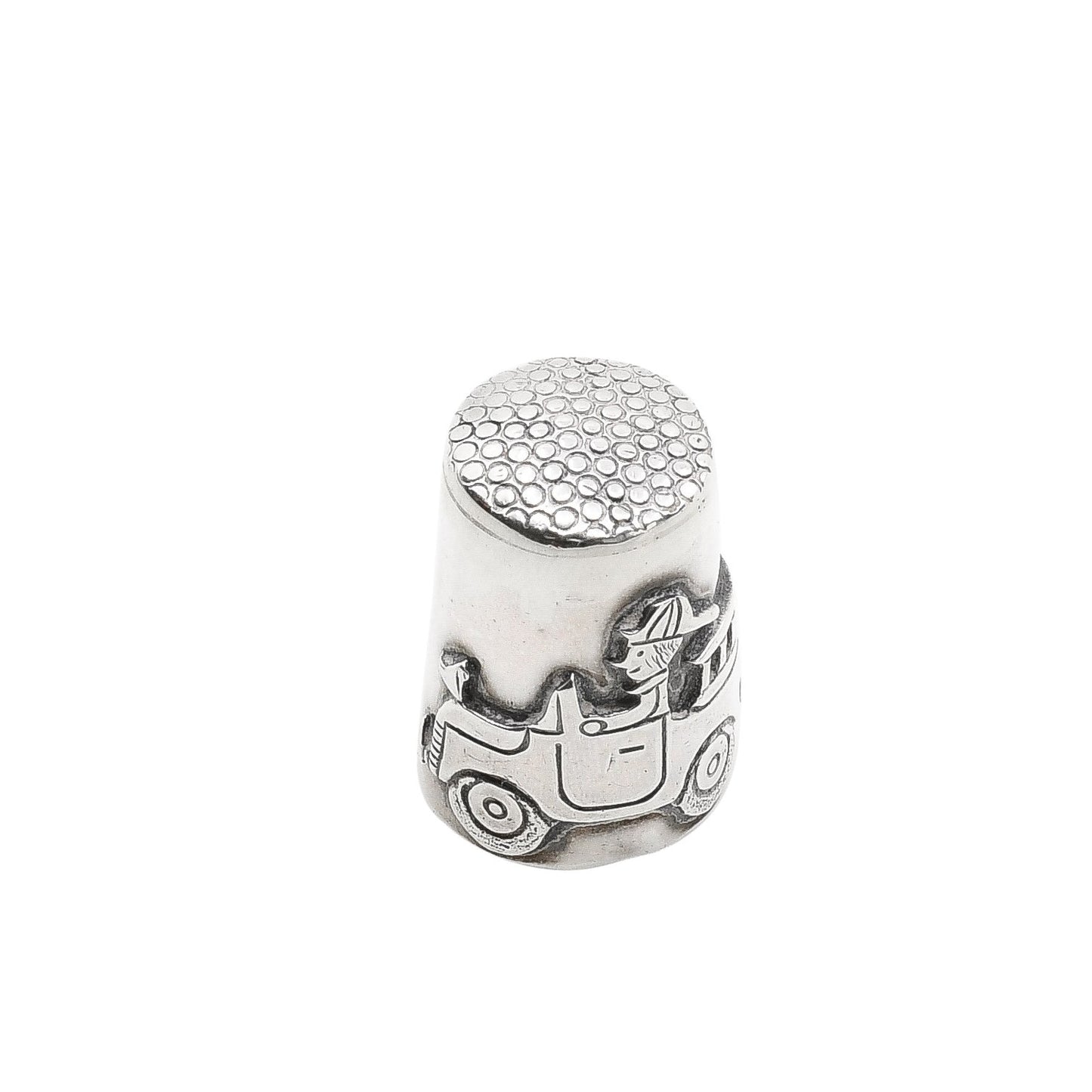 Clarence and Russell Lee Silver Thimble of Truck - Turquoise & Tufa