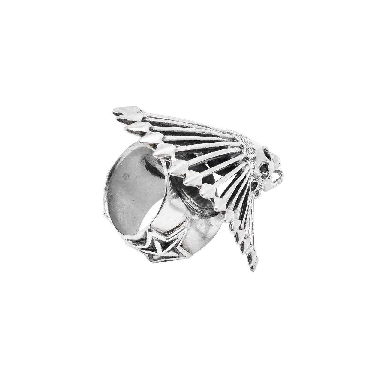 Cody Sanderson Silver Skull Ring Chief Kill Hater