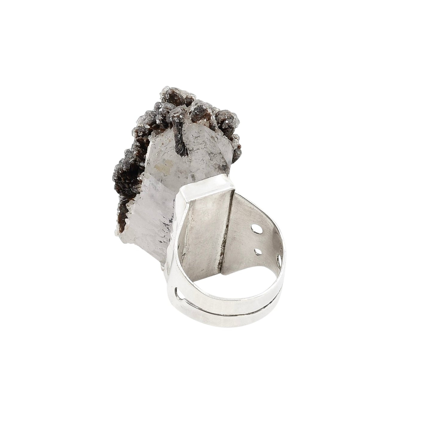 Contemporary Ring by Native Fashion Icon Orlando Dugi - Turquoise & Tufa