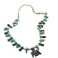 Depression Era Thunderbird Necklace With Turquoise Tabs and Beads - Turquoise & Tufa