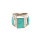 Greg Lewis Old Style Turquoise Ring - Turquoise & Tufa