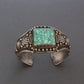 Harry H. Begay Silver Bracelet Set With Number 8 Turquoise - Turquoise & Tufa