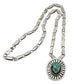Julian Lovato Necklace of Silver and Turquoise - Turquoise & Tufa