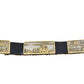 Navajo Eugene Hale Storyteller Belt Of Silver and Gold Overlay - Turquoise & Tufa