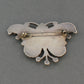Old 1940's Zuni Inlay Butterfly Pin of Complex Inlay - Turquoise & Tufa