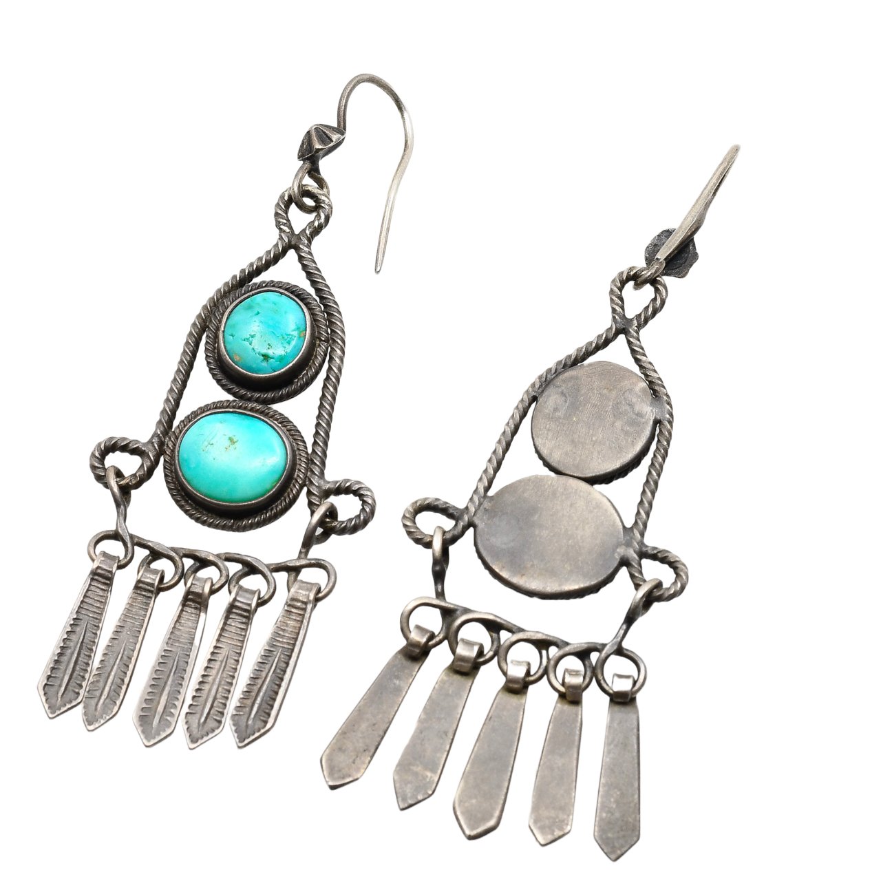 Bohemian Style Navajo Turquoise outlets Mabe Pearl Dangle Earrings