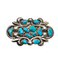 Old Zuni Buckle of Natural Turquoise - Turquoise & Tufa