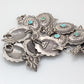 Rare Old Hopi Morris Robinson Concho Belt of Silver With Turquoise - Turquoise & Tufa