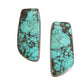 Roger Tsabetsaye Earrings of Fine Natural Turquoise - Turquoise & Tufa