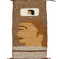 Small Pictorial Navajo Weaving By Pamela Brown Entitled Bad Hairdo - Turquoise & Tufa