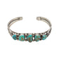 Vintage Navajo Turquoise Row Bracelet by Evelyn Abeita - Turquoise & Tufa