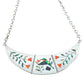 Vintage Zuni Hummingbird Necklace By Derrick and Nichelle Edaakie - Turquoise & Tufa