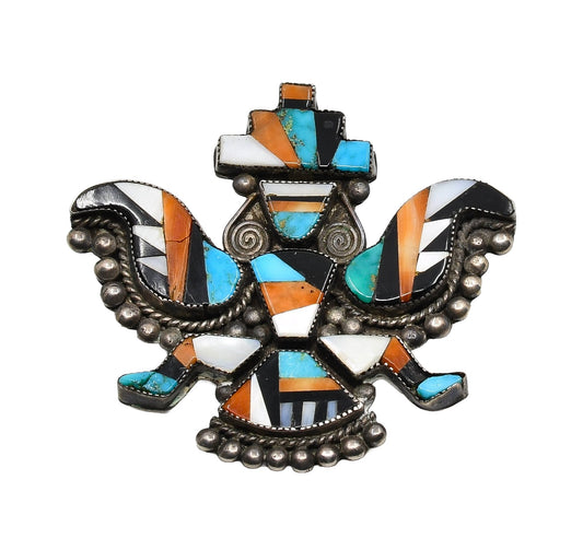Porfilio Sheyka Zuni Inlaid Butterfly Pin